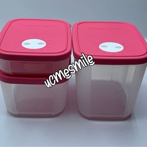 Tupperware FreezeSmart Rectangular Freezer Storage Container Set